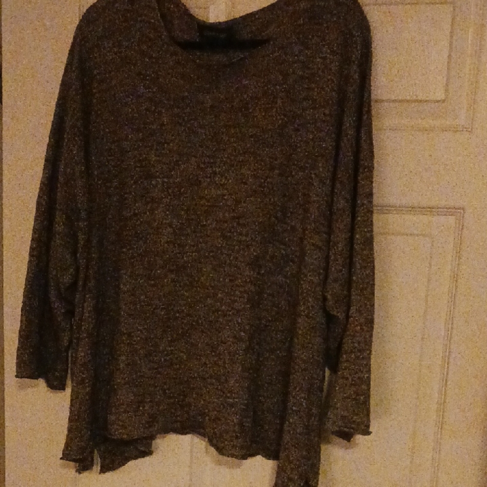Eskandar Brown And Whitel Knit Top